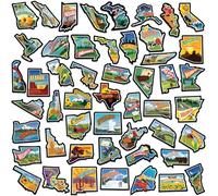 Imanes para Nevera con Mapa de Estados Unidos, Adhesivo para refrigerador, para Viajes, Regalo, Lista de Cubos, Destino de los Estados visitados (Mapa de Estados Unidos)