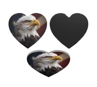 Imanes para nevera, impermeables, resistentes, pequeños, para nevera, águila calva americana, mini imanes decorativos de acrílico para manualidades, hogar, cocina, oficina, decoración de pizarra