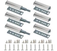 Imanes para Puertas de Armario,6 PCS Cierre Magnético Push Open con Captura Abre y Cierra con un Solo Empuje Pestillos Resistentes al Óxido para Muebles Cajones y Puertas de Cocina