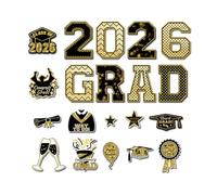 Imanes para vehículos | 20 piezas decoración coche reutilizable - Graduación año 2026 pegatinas coche e imanes | para SUV, camión, portón trasero, monovolumen sedán y neveras