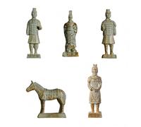 Imanes pequeños para nevera, paquete de 5 imanes de terracota, guerreros, soldados, generales, recuerdos