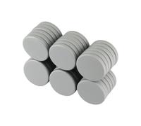 Imanes pequeños y potentes de 1,27 cm para nevera, 36 imanes de tierras raras para manualidades, pequeños imanes redondos de neodimio para pizarra, nevera, cortina, bricolaje, imanes grises.