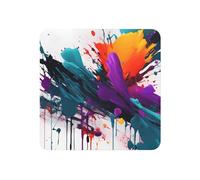 Imanes redondos decorativos con salpicaduras de pintura, calcomanías magnéticas fuertes, arte de impresión completa para el hogar, cocina y oficina