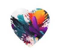 Imanes redondos decorativos con salpicaduras de pintura, calcomanías magnéticas fuertes, arte de impresión completa para el hogar, cocina y oficina