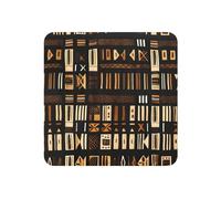 Imanes redondos decorativos tribales de tela de barro africano, calcomanías magnéticas fuertes, arte de impresión completa para el hogar, cocina, oficina