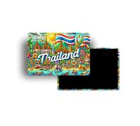 Imanes Refrigerador Tailandia - 18 Modelos para elegir - Recuerdos Turísticos Países del Mundo - Imanes Decorativos Nevera - Regalo de Viaje - Estilo Tradicional - 5,4 x 7,8 cm - 1 Unidad (Tailandia)