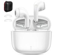 iMangoo Auriculares Inalámbricos para iPhone 17 16e 15 14 SE 2a, Bluetooth 5.3 con HD Micrófono,50H Control Táctil Wireless Earbuds con Estuche de Carga USB-C para Redmi 15C Note 14 11s Poco X7 Pro