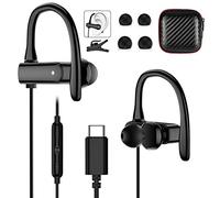 iMangoo Auriculares USB C Open Ear para Galaxy A17 A57 A37 S26 Pixel 10a | Auriculares USB Tipo C Sport In-Ear con Micrófono y Control de Volumen para Xiaomi 17T 15T 14T Pro POCO X8 X7 F8 Pro F8 Ultra