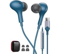 iMangoo Auriculares USB C para Samsung A17 A16 A57 A37 S26 Ultra Pixel 10a | Estéreo HiFi Magnéticos Auriculares Tipo C con Microfono Cable Cancelación Ruido para Xiaomi 17T POCO X8 X7 F8 Pro F8 Ultra