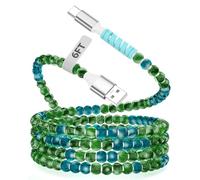 iMangoo Cable USB A a USB C de 6 pies de largo con patrón de mármol para Carplay Car Play para iPhone 17, 16, 15 Pro para Android, cable de carga tipo C sin enredos para niñas y mujeres, oficina en