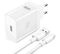 iMangoo Cargador VoocCharge de 80W para Oppo SuperVooc Charge Fuente de alimentación USB con Cable de Carga Tipo C Adaptador de 1M Cargador rápido para Oppo Find X7 Ultra X7 X6 X6 Pro X5 X5 Pro Find N