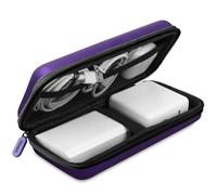 iMangoo Funda organizadora de viaje a prueba de golpes, con cremallera optimizada para el espacio, accesorios electrónicos, adaptador de cable tecnológico, banco de energía, almacenamiento para