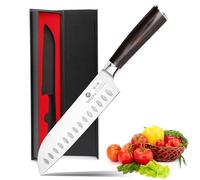 imarku Cuchillo Santoku - Cuchillo Cocina Profesional 18cm - Cuchillo Cocinero Súper Afilado Acero Inoxidable，Mangos de Cuchillo Ergonómicos, Día de la Madre Regalo