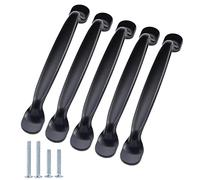 imatenn Paquete de 20 manijas negras para gabinete, pomos en forma de lazo, tiradores de muebles para cajones de armario de cocina, centros de agujeros de 128 mm