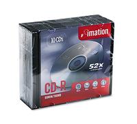 Imation CD-R 52x 10pk Slim Jewel Case - CD-RW vírgenes (CD-R, 700 MB, 52x, Caja de cd)