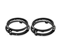 IMAWUHM 2 Uds 7 "faro Para Lámpara Todoterreno Soporte Faro LED Redondo Faros Vehículo Para Suzuki Para Samurai Para Jimmy Para Bandit 600 Para Anno Faros(2PCS Black Bracket)