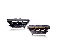 IMAWUHM Accesorios Para Coche Faros Delanteros Para Ford Para Mustang 2015-2022 Lámparas LED Para Coche Luces Circulación Diurna Señales Giro Dinámicas Faros(For 2018-2022)
