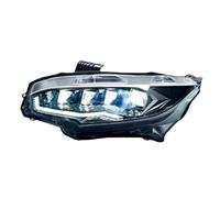 IMAWUHM Auto Faros Delanteros 2x Conjunto Faros Delanteros Automóvil LED Señales Giro Dinámicas Lámpara Principal DRL Para Civic FK7 FK8 FK1 FK4 Type-r 2016-2021(2016-2021 right drive)