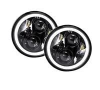 IMAWUHM Auto Faros Delanteros Faro LED De 575 Pulgadas Con Halo Angel Eyes Para Jeep Para Wrangler Off Road(2PCS 5.75-inch 4LED)