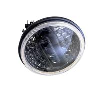 IMAWUHM Auto Faros Delanteros Faro LED De 7 Pulgadas H4 DRL Redondo Angel Eye Amarillo Y Blanco Intermitente Para Chevy Para Camaro 1967-1979 1980 1981