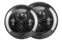 IMAWUHM Faro Principal Faro Led Universal 7 Pulgadas Para Coche Y Motocicleta, Faro DRL H4 Para Suzuki Para Samurai Para Jimmy Para Bandit, 2 Uds. Faros(100601002-2pcs)