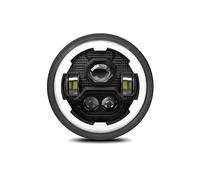 IMAWUHM Faro Redondo LED 7 Pulgadas, Engranaje Ojo Ángel Para Faro Todoterreno H4 200W 6000K/3500K 30000LM 24V Faro Para Wrangler Para Jeep Faros(PC 1)