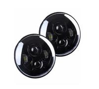 IMAWUHM Kit Faros Delanteros LED Redondos 7 Pulgadas Para 928 Para 88 Para 924S Para VW Para 2004 Para Santana PS10 Para Beetle Para Classic Faros(40W Headlight Black)
