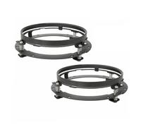 IMAWUHM Kit Faros Delanteros LED Redondos 7 Pulgadas Para 928 Para 88 Para 924S Para VW Para 2004 Para Santana PS10 Para Beetle Para Classic Faros(2pcs Bracket Black)