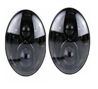 IMAWUHM Kit Faros Delanteros LED Redondos 7 Pulgadas Para 928 Para 88 Para 924S Para VW Para 2004 Para Santana PS10 Para Beetle Para Classic Faros(50W Headlight Black)