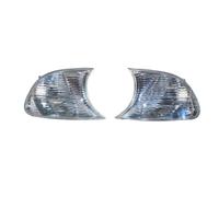 IMAWUHM Para E46 2 Puertas 1998-2001 Faro | 63126904299 63126904300 Luz De Curva Lateral Intermitente Izquierda Y Derecha Antiniebla Delantera(White Lens,1 par)