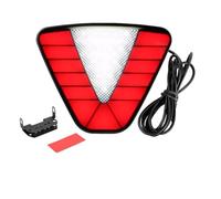 IMAWUHM Piloto Trasero Faros Traseros Luz LED De Freno Trasero Para Coche Camión ATV Tractor RV F1 Estilo Trapecio Lámpara Señal Inversa Advertencia Seguridad 12V(Red Red)