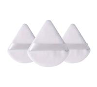 IMAXWAVE Set de 3 Esponjas de maquillaje triangular, esponjas de polvo, Esponjas aplicadoras, Borlas de maquillaje, Esponjas para base y polvo, Esponjas faciales, powder puff (Blanco)