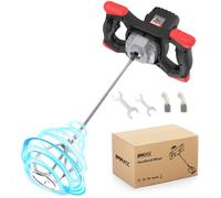IMAYCC 2100W Mezcladora De Mortero, Batidora Mortero Profesional, Mezclador De Mortero con 6 Velocidades, Hormigoneras Electricas, Para Mezclar Pienso, Yeso, Pintura, Cemento (Negro)