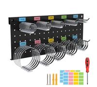IMAYCC 99Ppcs Soporte de Pared Abrazaderas Metalicas para Tubos con Soporte y Destornillador, Abrazaderas de Manguera Ajustables de Acero Inoxidable de de 6-89mm Clip de Línea de Combustible
