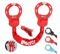 IMAYCC Cerradura para patinete electrónico, cerradura de esposas con llave, cerradura para scooter eléctrico con funda de bloqueo de goma, candado de alta seguridad, ideal para scooters eléctricos,