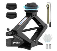 IMAYCC Gato para Coche Universal 3T/3000KG, Kit de Gato Coche para Serie BMW con 2 Pcs Bloque De Goma BMW, Portátil Kit de Emergencia con Llave de Tuercas de Rueda BMW Serie 1/3/5/6/7/Z/X SUV