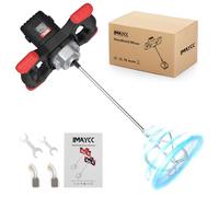 IMAYCC Malaxeur Mortier Colle 2100 W, Malaxeur Beton 220V, Melangeur Beton Avec 6 Vitesses, Betonniere Électrique, Idéal Pour Mélanger les Aliments, le Plâtre, la Peinture, le Ciment, le Mortier, Etc