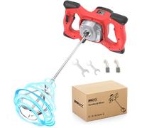 IMAYCC Mezclador de Taladro de Hormigón Eléctrico, Mezclador de Mortero Portátil de 2100W, Agitador M14 Ajustable, para Mezclar Pintura, Lechada de Cemento, Hormigón, Mortero, Forraje, etc.