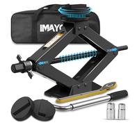 IMAYCC Wagenhber 2,5T (2500 kg) para BMW, Gato de Tijera con 2 Gatos hidráulicos de Goma BMW Protege el Coche, Conector de Coche portátil con Llave de Tuercas de Rueda, Kit de Emergencia para BMW