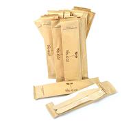 IMBALLAGGI ALIMENTARI 50 piezas de cubiertos de madera, tenedor, cuchillo y servilleta en bolsa 100% papel