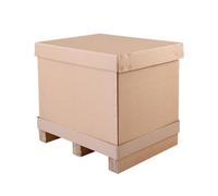 Imballaggi Point - Caja de fondo y tapa de cartón - Para Almacenamiento y Envío de Palets (1, 76,5 x 57,5 x 60 cm)