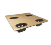 Imballaggi Point - Palet de cartón ondulado 60 x 80 cm con patas de plástico, paleta ligera de exportación, alternativa ecológica a la madera, libre de ISPM15, para envíos internacionales - Set de 3