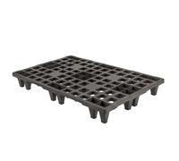 Imballaggi Point, Palet de plástico ecológico, 80 x 120 cm, 18 patas, carga estática de 300 kg, ligero y reciclable, ideal para logística, exportación y almacén, juego de 1