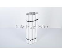 IMBALLAGGI.POINT - PAQUETE DE 10 TUBOS POSTALES DE CARTON CON TAPA ENVIO EMBALAJE CILINDROS ALTURA 520 MM X 70 MM DIÁMETRO POSTER PAPELES DOCUMENTOS FORMATO A2