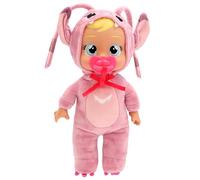 IMC TOYS BEBES LLORONES Tiny Cuddles Disney Angel, Muñeca Bebé de Peluche, Inspirado en la Amiga de Stitch, Llora Lágrimas de Verdad, Juguete Regalo para Niños y Niñas a Partir de 18 Meses