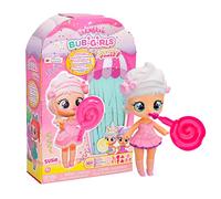 IMC Toys BUBILOONS BUBIGIRLS Susie, Muñeca Sorpresa Coleccionable a Vestir Que Infla Pompas con 12 Accesorios, Juguete Regalo para Niñas y Niños +5 Años