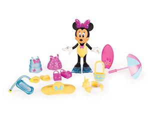 IMC Toys-Disney Figurina Minnie Dia de Playa con Accesorios (182189)