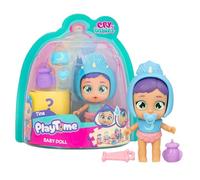 IMC Toys-Muñeco Bebe Lloron Tiempo de Juego 8,5 cm ¡empujalas y gatearan, Multicolor (921825)