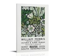 IMCAY William Morris Flower Pattern Art Poster Pintura Decorativa Lienzo Arte Mural Salón Póster Dormitorio Pintura 24 x 36 Pulgadas (60 x 90 cm)