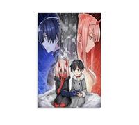 IMCAY Zero Two And Hiro - Impresión artística de pared para habitación familiar moderna, 20 x 30 pulgadas (50 x 75 cm)